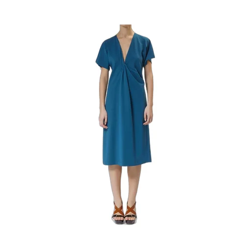 Moschino Jeans V-Neck Braided Dress