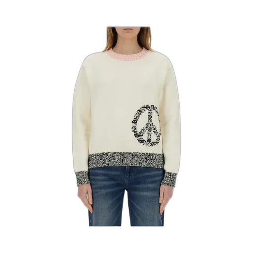 Moschino Jeans Mesh Inlay Knitwear