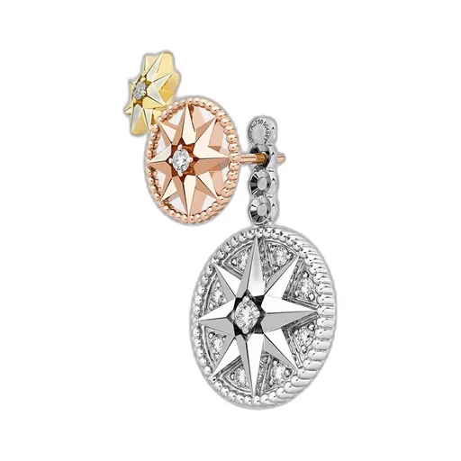 Rose Des Vents And ÉToile Des Vents Single Earring