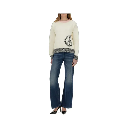 Moschino Jeans Mesh Inlay Knitwear