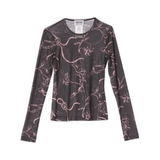 Moschino Jeans Graphic Printed Crewneck Top