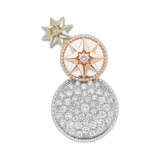 Rose Des Vents And ÉToile Des Vents Single Earring