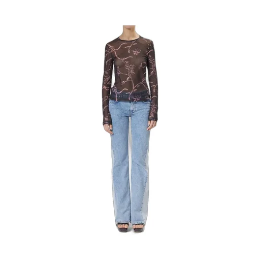 Moschino Jeans Graphic Printed Crewneck Top