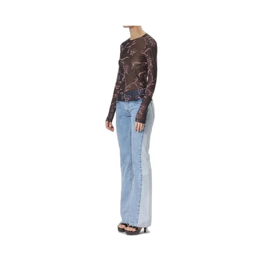 Moschino Jeans Graphic Printed Crewneck Top