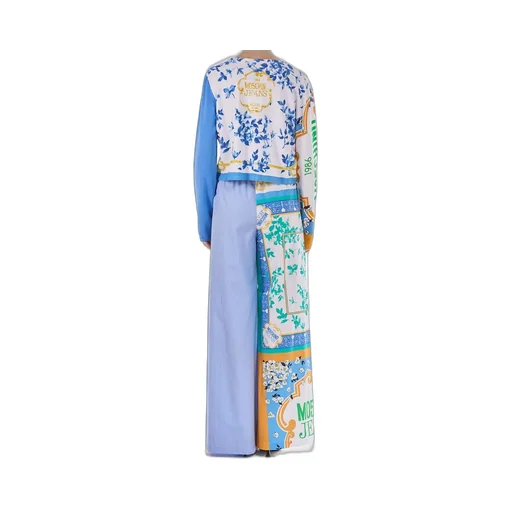 Moschino Jeans All-Over Printed Cropped Cardigan