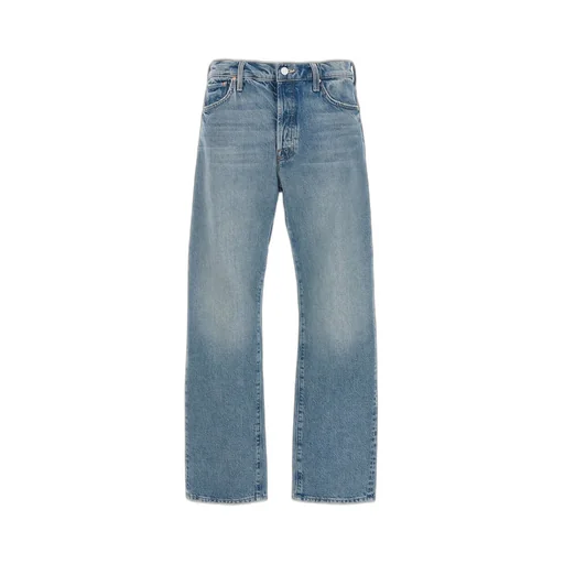 Mother Ditcher Hover Mid-Rise Straight-Leg Jeans