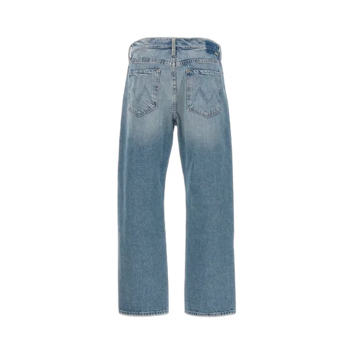 Mother Ditcher Hover Mid-Rise Straight-Leg Jeans