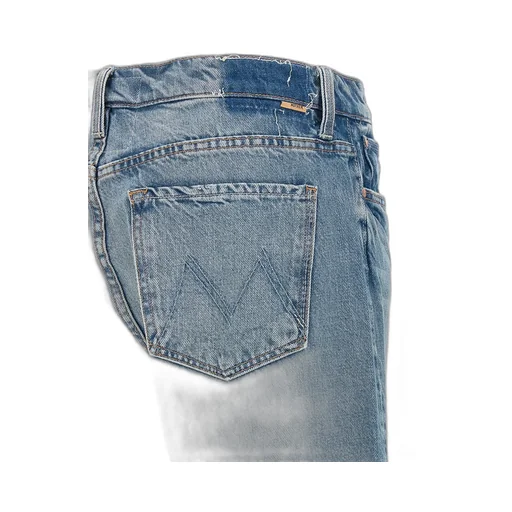 Mother Ditcher Hover Mid-Rise Straight-Leg Jeans