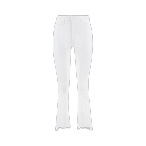 Mother The Insider Frayed Edge Cropped Trousers