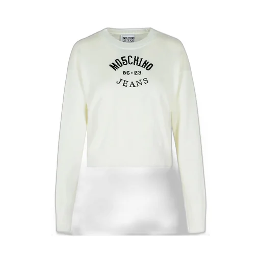 Moschino Jeans Logo Intarsia Crewneck Jumper