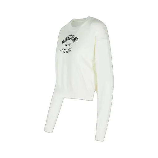 Moschino Jeans Logo Intarsia Crewneck Jumper