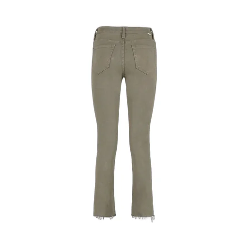 Mother High-Waist Rascal Ankle Step Fray Jeans