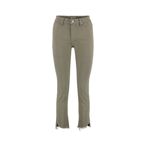 Mother High-Waist Rascal Ankle Step Fray Jeans