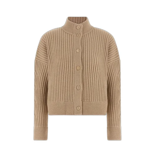 Max Mara Afelio High Neck Button-Up Cardigan