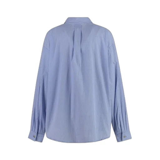 Mother Pinstriped Straight Hem Shirt