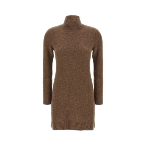 Max Mara Edison High-Neck Long-Sleeved Dress