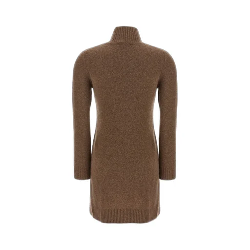 Max Mara Edison High-Neck Long-Sleeved Dress