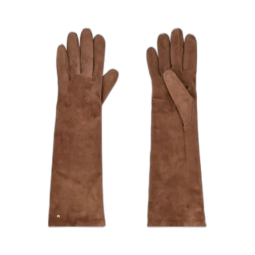 Max Mara Afideesuede Logo Plaque Gloves