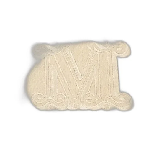 Max Mara Wkclara Logo Embroidered Fringed Edge Scarf