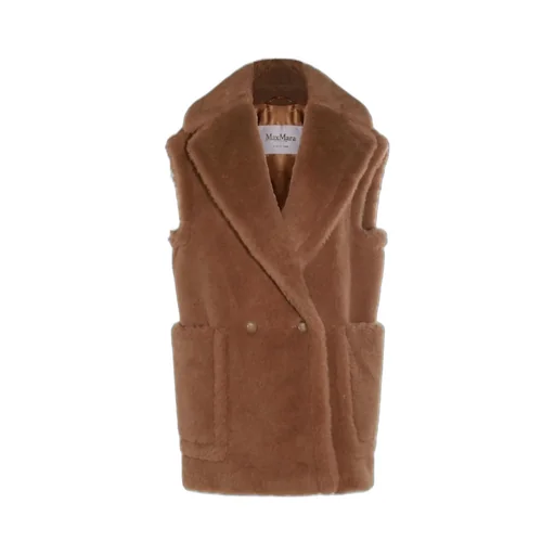 Max Mara Bread1234 Double-Breasted Teddy Gilet