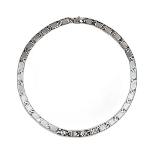 Dior Contrast Chain Link Necklace