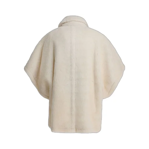 Max Mara Tebe Faux Fur Short-Sleeved Coat