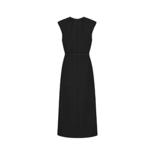 Mid-Length Belted Dress