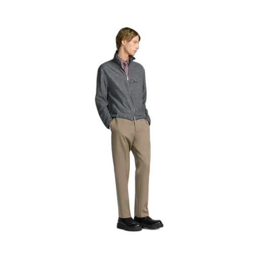 Zipped Shirt With Dior Ribbon Embroidery