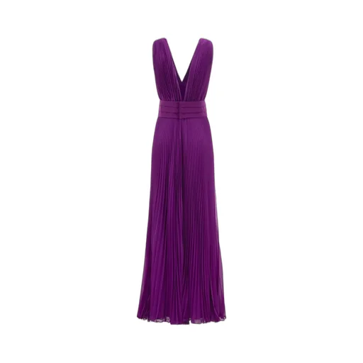 Max Mara V-Neck Pleated Jumpsuit