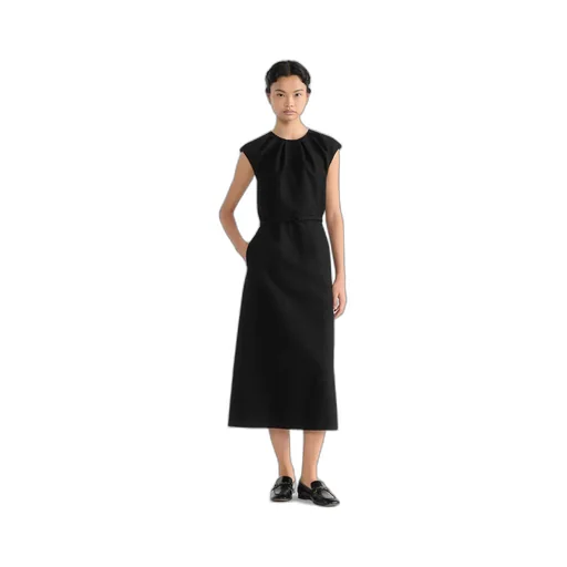 Mid-Length Belted Dress