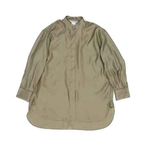 Max Mara Mandarin-Collar Long-Sleeved Shirt