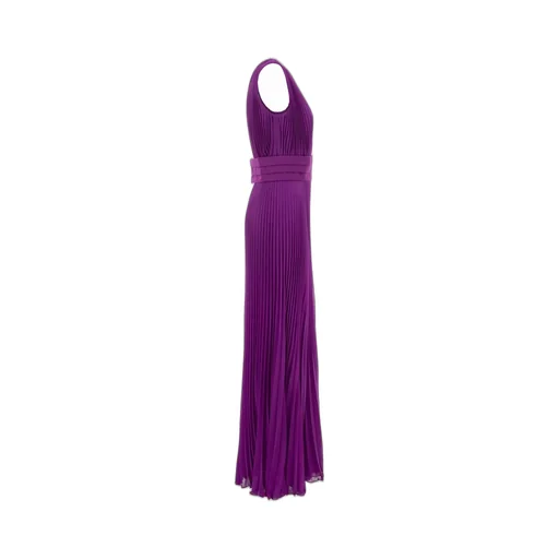 Max Mara V-Neck Pleated Jumpsuit