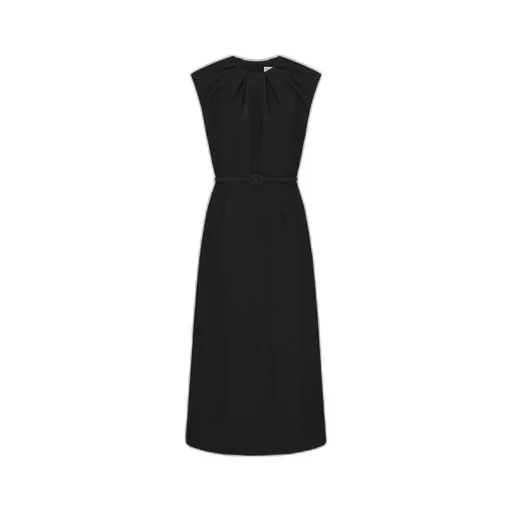 Mid-Length Belted Dress
