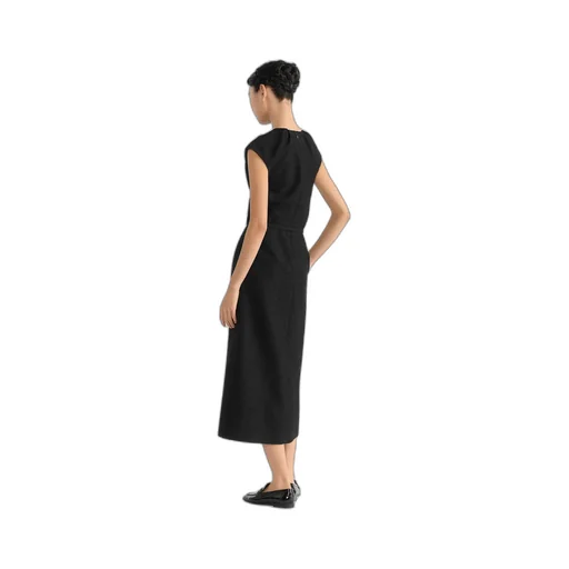 Mid-Length Belted Dress