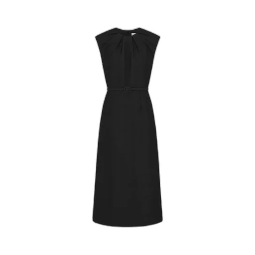 Mid-Length Belted Dress