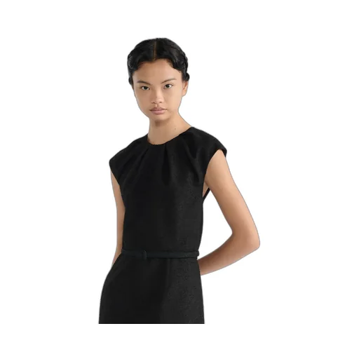 Mid-Length Belted Dress