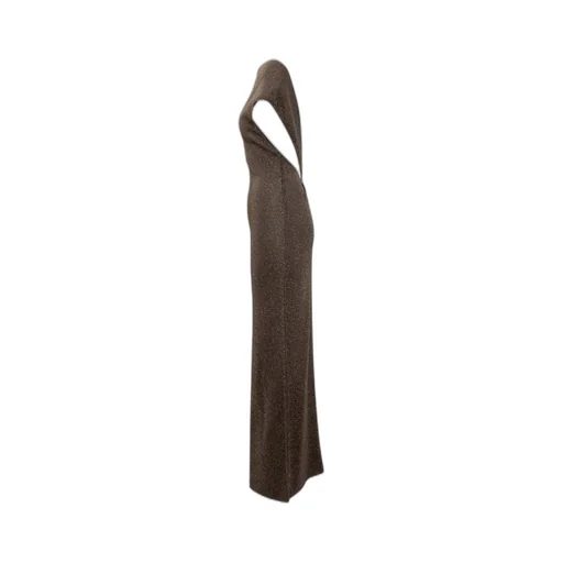 Max Mara Lurex Knitted Long Dress