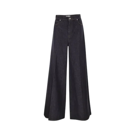 Max Mara Button Detailed Wide-Leg Jeans