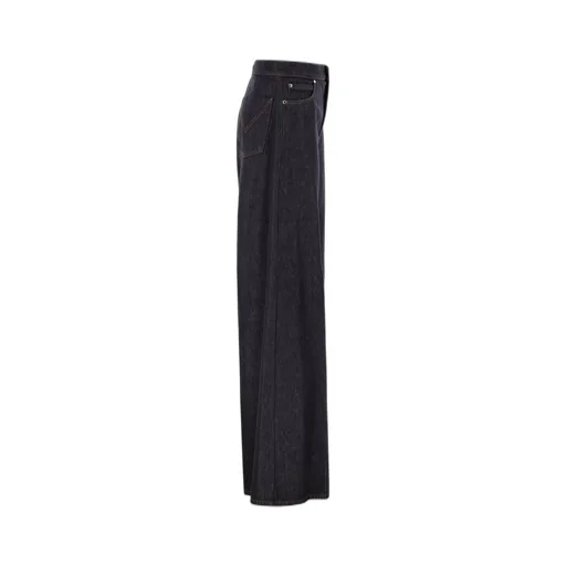 Max Mara Button Detailed Wide-Leg Jeans