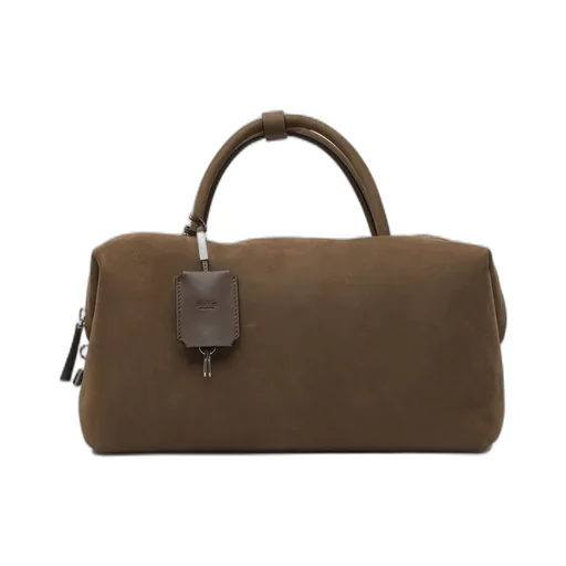 Max Mara Logo Debossed Zip-Up Tote Bag