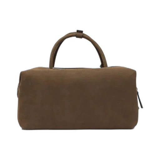 Max Mara Logo Debossed Zip-Up Tote Bag