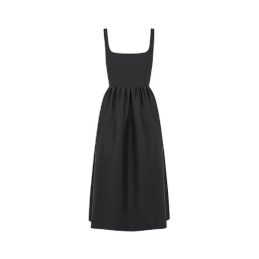 Belted Mid-Length Dress