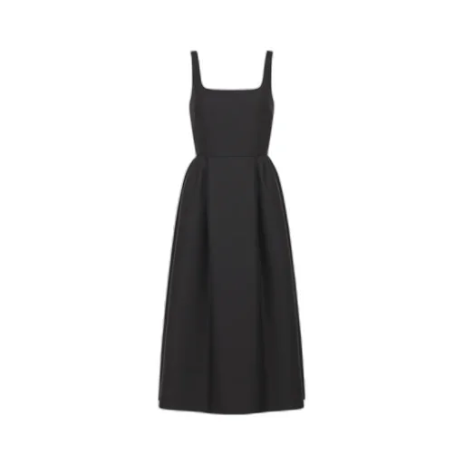 Belted Mid-Length Dress