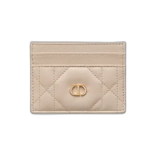 Dior Caro Freesia Card Holder With Crystals
