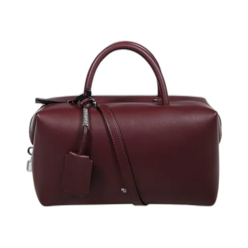 Max Mara Holdallm Logo Stamp Zip-Up Tote Bag
