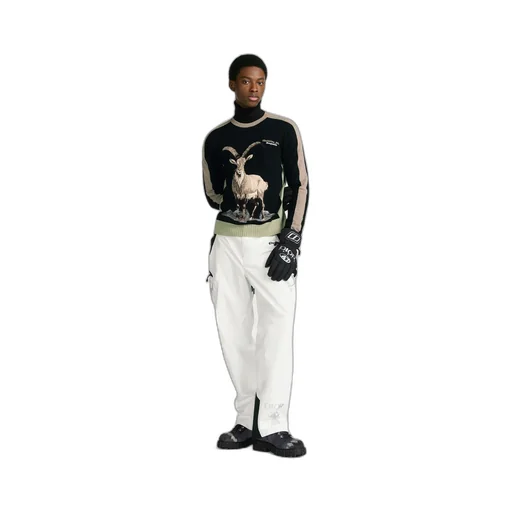 Dior And Descente Ski Pants With Suspenders
