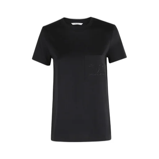 Max Mara Papaia Logo Embroidered Crewneck T-Shirt