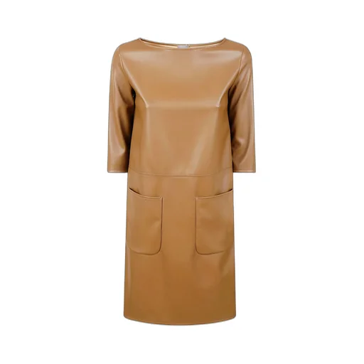 Max Mara Short-Sleeved Crewneck Dress
