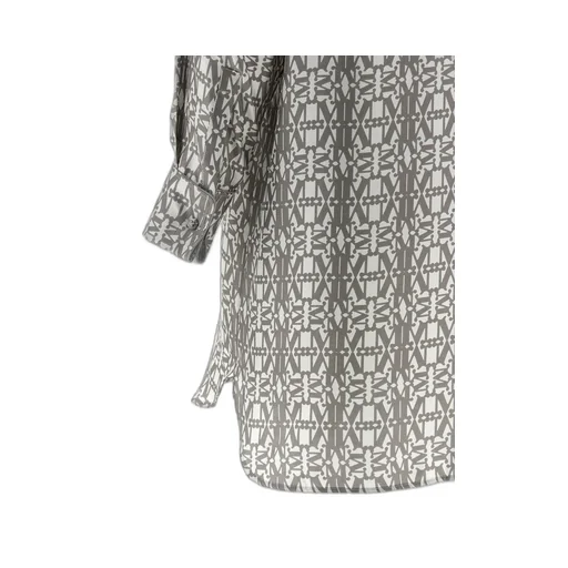 Max Mara Graphic Printed Long-Sleeved Shirt Dress
