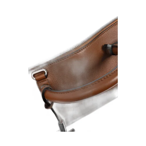 Max Mara Holdallm Logo Stamp Zip-Up Tote Bag